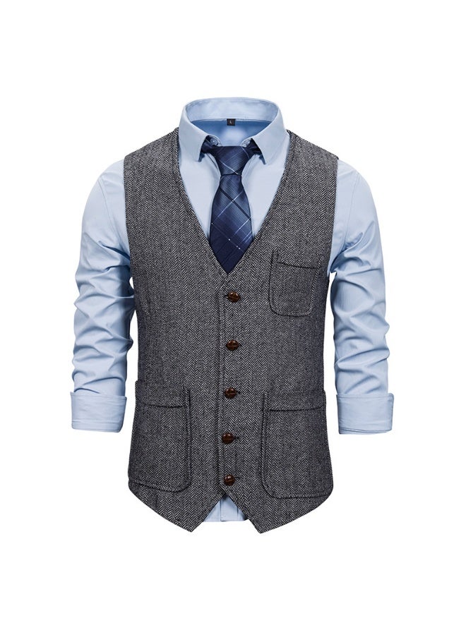 Shougu New Fashionable Casual Men's Suit Vest - Image 1
