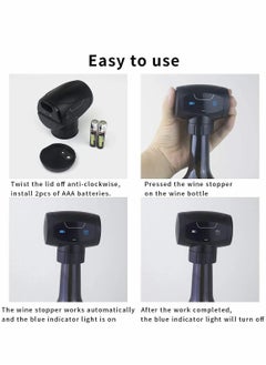 Y&D Electric Wine Bottle Stoppers, Automatic Saver Vacuum Stopperswith Silicone Stoppers，The Fresh for Up to a Week  - Image 3