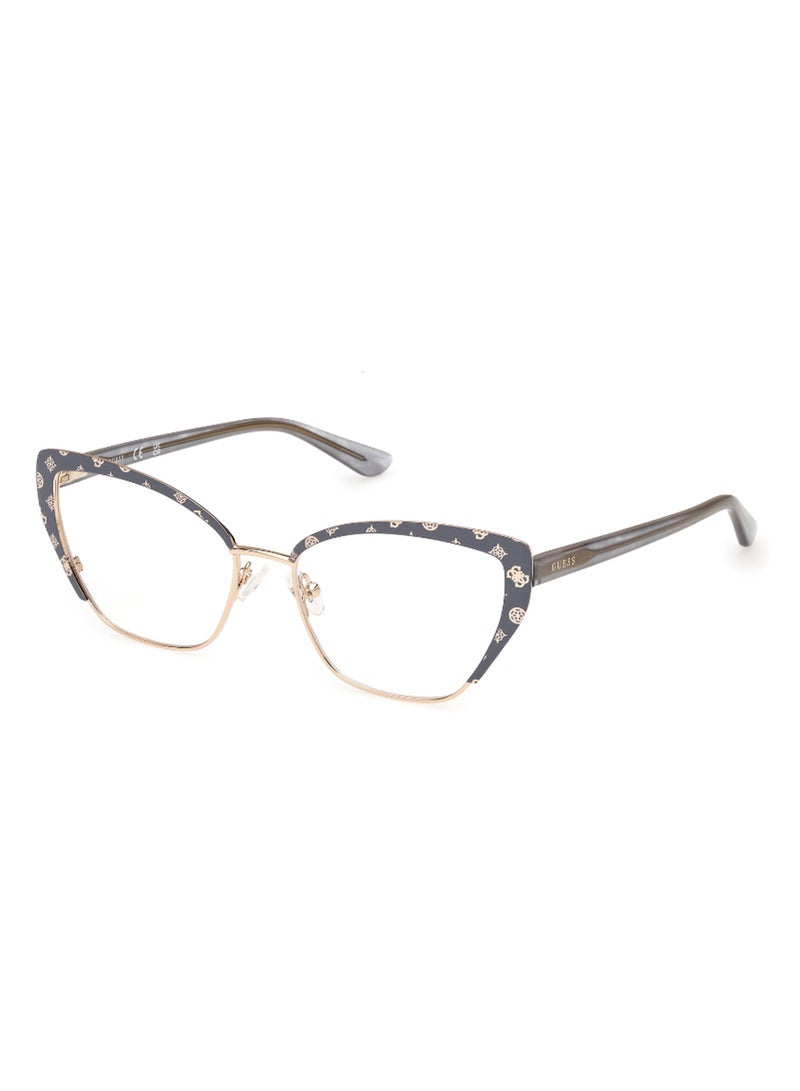 GUESS Women's Cat Eye Shape Eyeglass Frames - GU5012202054 - Lens Size: 54 Mm - Grey - Image 1