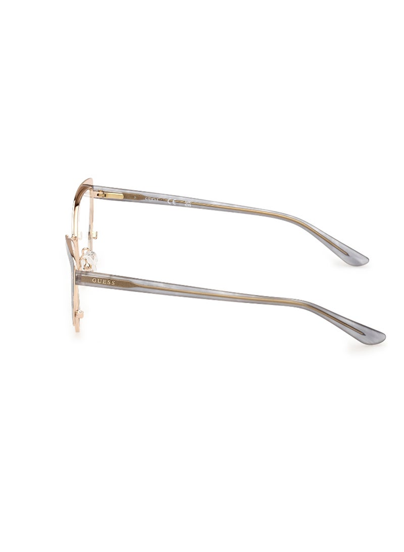 GUESS Women's Cat Eye Shape Eyeglass Frames - GU5012202054 - Lens Size: 54 Mm - Grey - Image 2