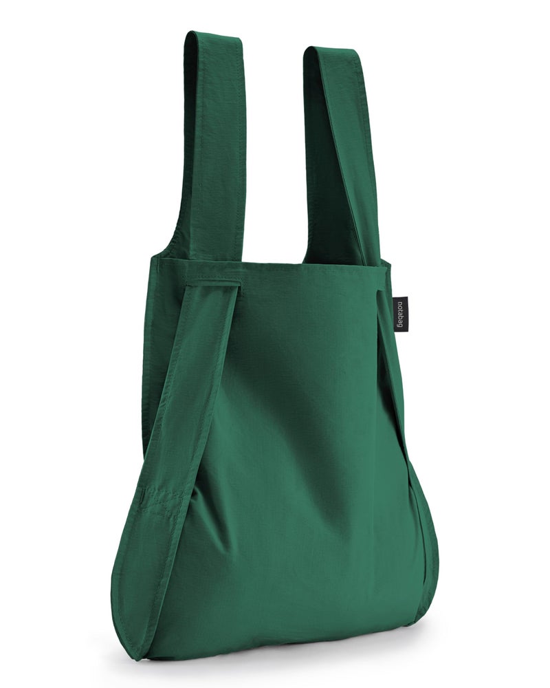 Notabag 2 in 1: Transformable Backpack and Handbag: Waterproof, Reusable and Foldable (Forest Green) - Image 1