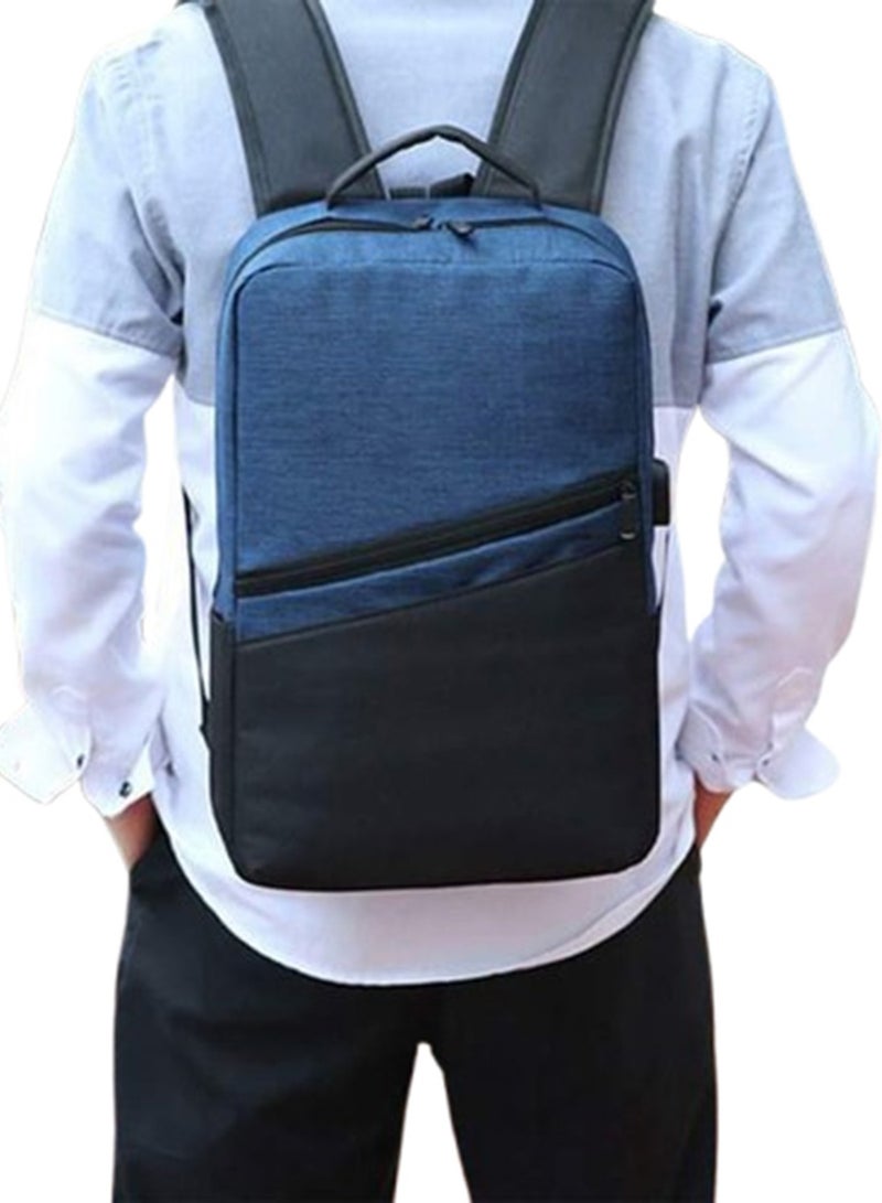 3 Pieces Smart Laptop School Travel Backpack Set Navy - Image 5