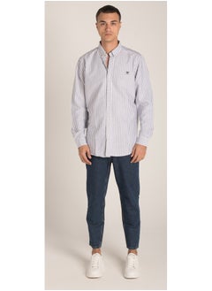 Long Sleeves Casual Striped Sh