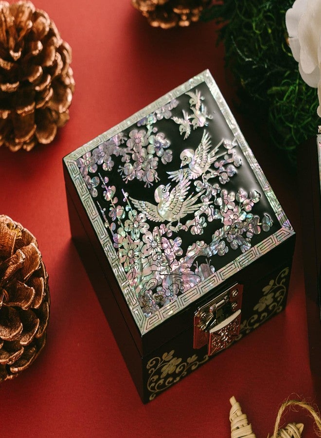 February Mountain Mother of Pearl Small Jewelry Box - Birthday Gifts for Women & Friends, BFF Gifts - Image 4