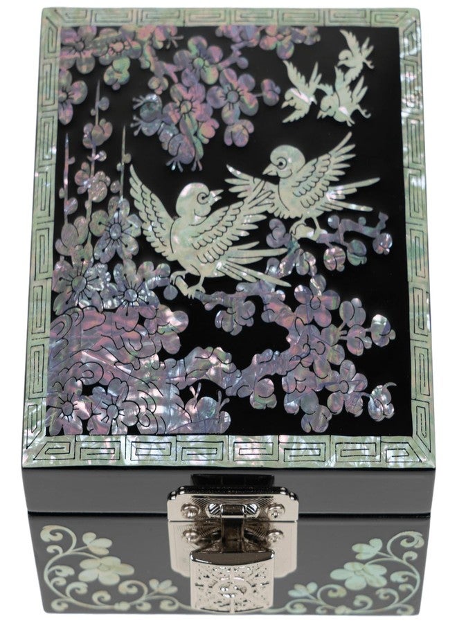 February Mountain Mother of Pearl Small Jewelry Box - Birthday Gifts for Women & Friends, BFF Gifts - Image 2