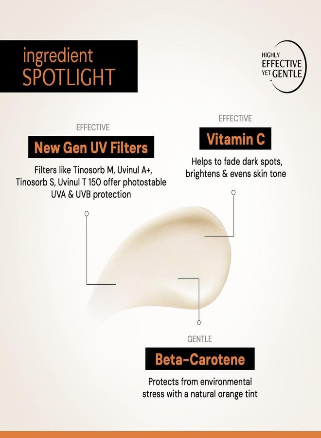 Deconstruct 5% Vitamin C Gel Sunscreen for Oily Skin SPF 50 PA++++ | Brightens Skin Tone | New Gen UV Filters | Lightweight & Non-greasy | In vivo tested | For Men & Women - 50g - Image 4