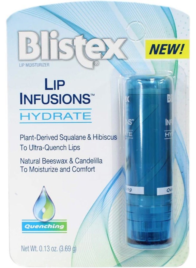 Blistex Lip Infusions Hydrate Lip Moisturizer 0.13 Ounce - Image 1