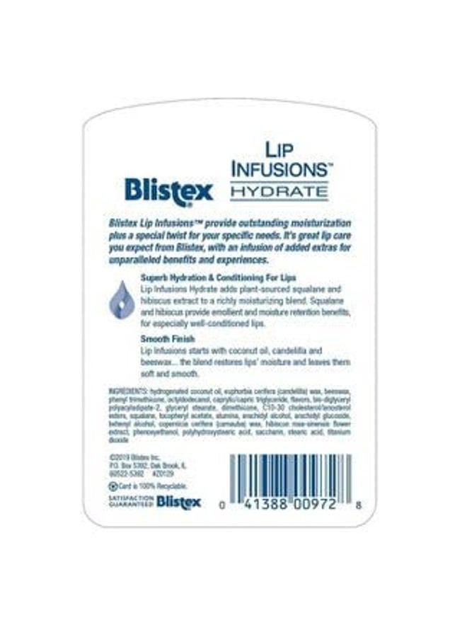 Blistex Lip Infusions Hydrate Lip Moisturizer 0.13 Ounce - Image 3
