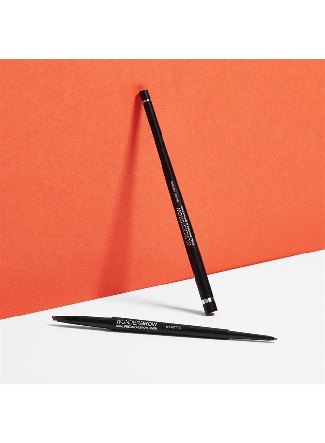 Wunder2 WUNDERBROW Dual Precision Brow Liner, Black/Brown, Cruelty-Free - Image 2