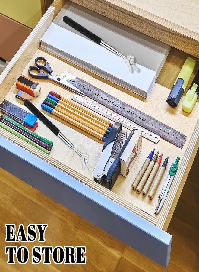 جريفوسيا مؤشر تلسكوبي للمعلمين - 3 قطع من عصي المؤشر اليدوية القابلة للتمديد، عصي صغيرة للأصابع مناسبة للفصول الدراسية في المدارس الابتدائية ورياض الأطفال ولوازم المعلمين والتعلم التفاعلي - Image 5