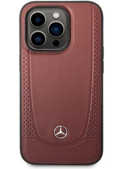 Mercedes-Benz Magsafe Genuine Leather Hard Case With Peforations & Metal Star Logo For iPhone 14 Pro Max- Red - pzsku/ZE8DBF98361B387F92B4AZ/45/_/1710346714/d544e79d-4af7-4744-8fac-81dcef26af88