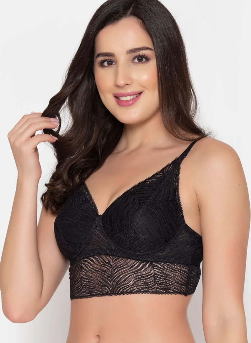 Clovia Lace Knitted Bra