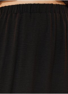Take Two Solid Ruffled Detail Asymmetrical Hem Maxi Skirt  - Image 3