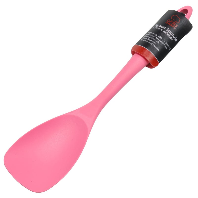 Chef Craft Premium Silicone Spoon Spatula  11.5 inch  Pink - Image 2