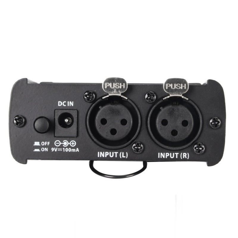 Mini Headphone Amplifier With Volume Balance Control Dual XLR Inputs - Stereo Headphone Amplifier Mixing Function 3.5mm Output for Studio Monitoring - Image 4