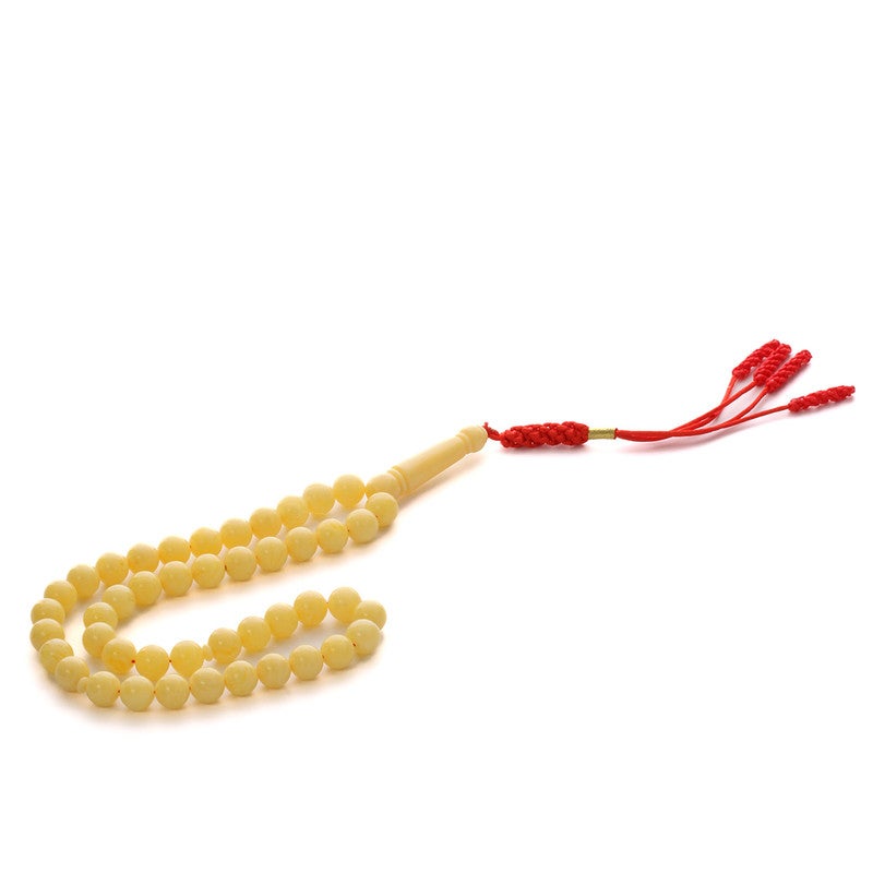 آر إس مسباح تراب الكهرمان البولندي لون مستكا45 كركوشة أحمر دائري - Image 1