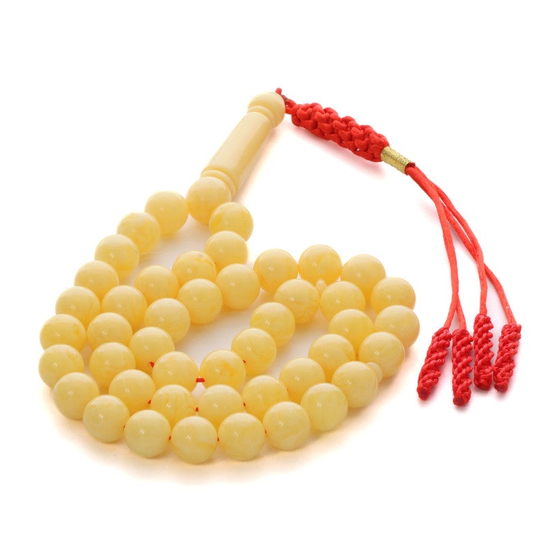 آر إس مسباح تراب الكهرمان البولندي لون مستكا45 كركوشة أحمر دائري - Image 3