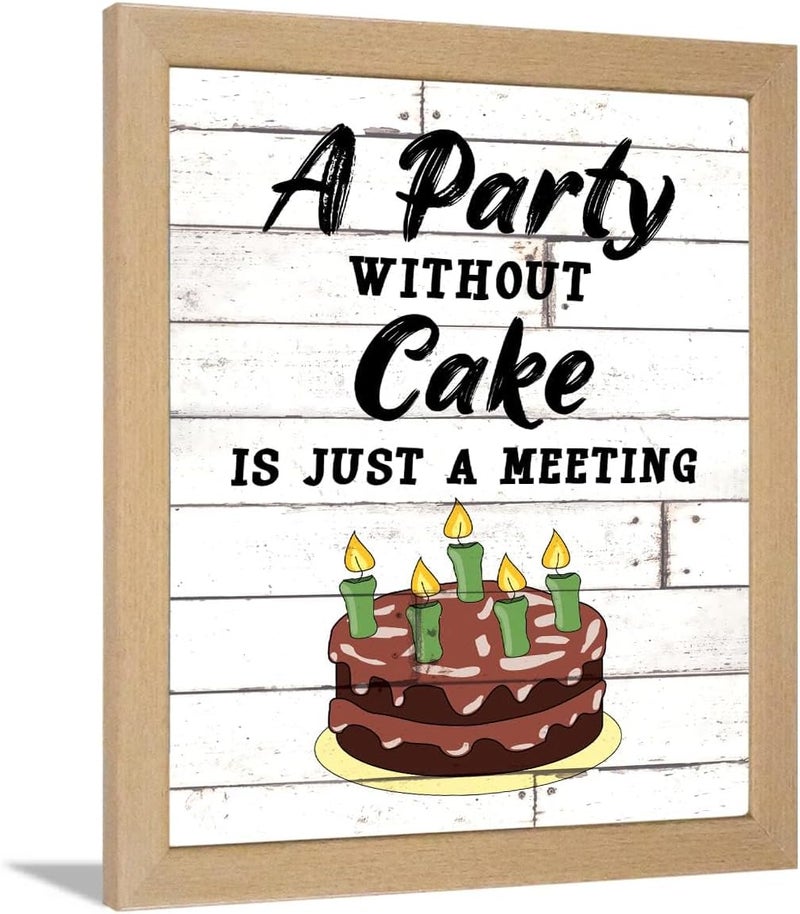 Chaka Chaundh Bakery Cake Quotes Wall Frame - Image 1