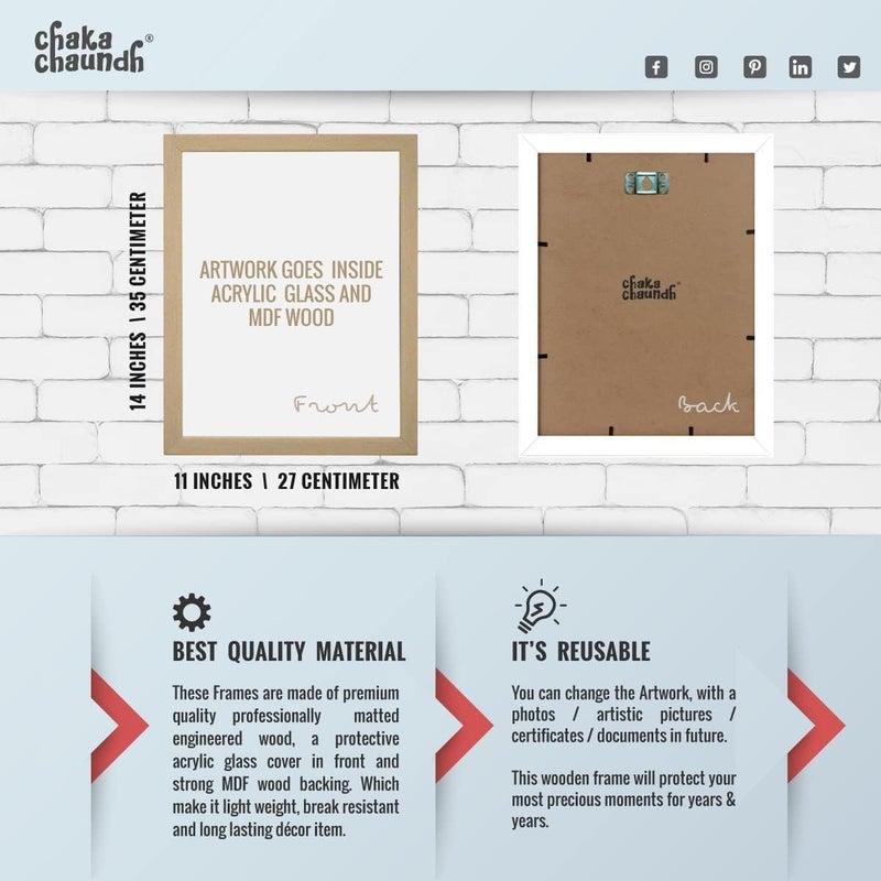 Chaka Chaundh Bakery Cake Quotes Wall Frame - Image 5