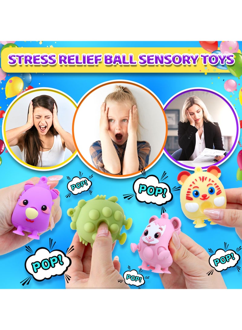 Mr. Penda 107Pcs Party Favors for Kids, Bulk Fidget Toy Pack Birthday Gift, Carnival Reward Classroom Prizes, Treasure Box Toys Goodie Bag Stuffers Pinata Easter Eggs Fillers for Kid 6+ (Random Color) - Image 4