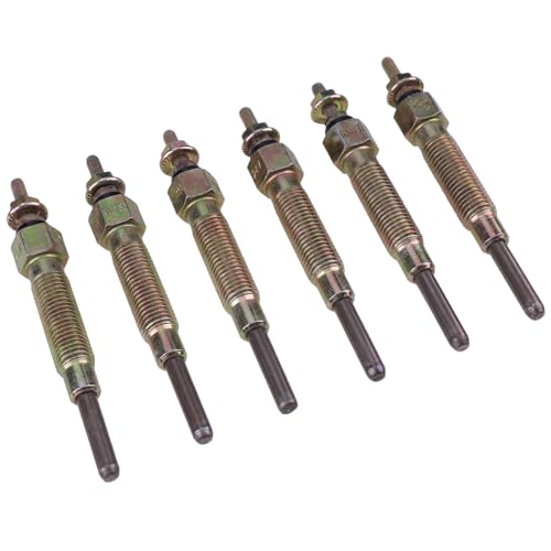 YIHETOP 6PCS Glow Plugs 11065-10T01 Compatible with Nissan Patrol GR Y60 4.2D Engine TD42 TD27 TD25 TD23 - Image 3