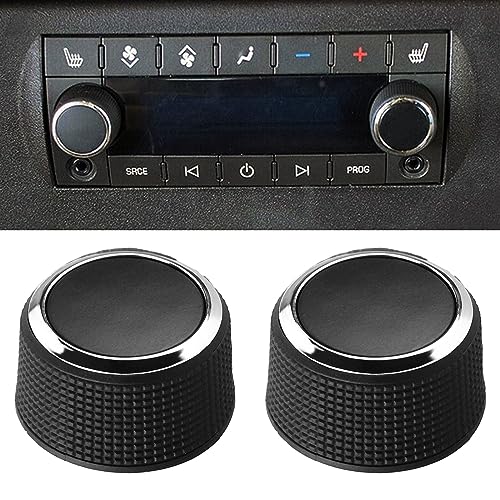 Saitedudu 2 Sets of Rear Audio Volume Control Knob Compatible with 20072013 Buick Enclave Cadillac Escalade Chevy Suburban GM Tahoe Traverse Silverado Sierra Yukon Replaces 22912547 Tune Button - Image 3