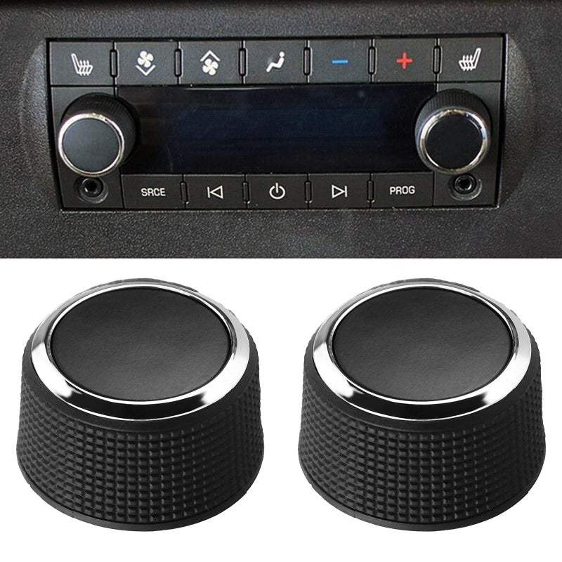 Saitedudu 2 Sets of Rear Audio Volume Control Knob Compatible with 20072013 Buick Enclave Cadillac Escalade Chevy Suburban GM Tahoe Traverse Silverado Sierra Yukon Replaces 22912547 Tune Button - Image 4