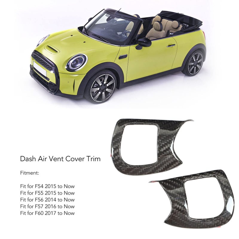 Carbon Fiber Air Vent Cover Trim Automotive Interior Decor for Mini F54 F55 F56 F57 F60 - Image 5