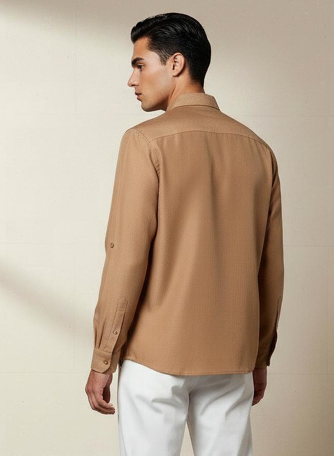 Splash FAV Men Regular Fit Button-Down Collar Long Sleeve Shirt - Image 3