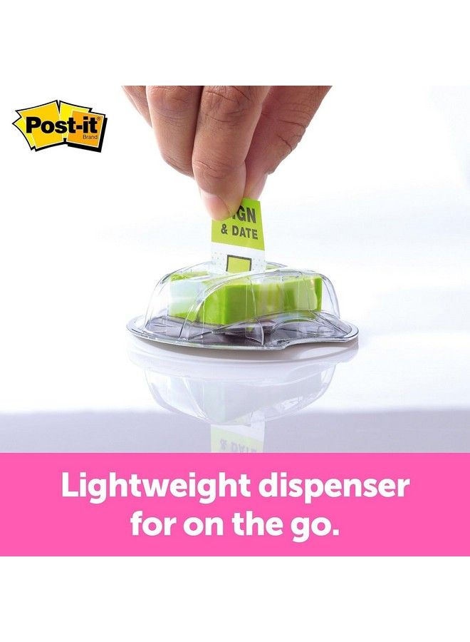 Post-it 680Hvsd Flags W Dispenser Inch Sign Date Inch 1 Inch X1 3 4 Inch 200 Flags Pkgreen - Image 4