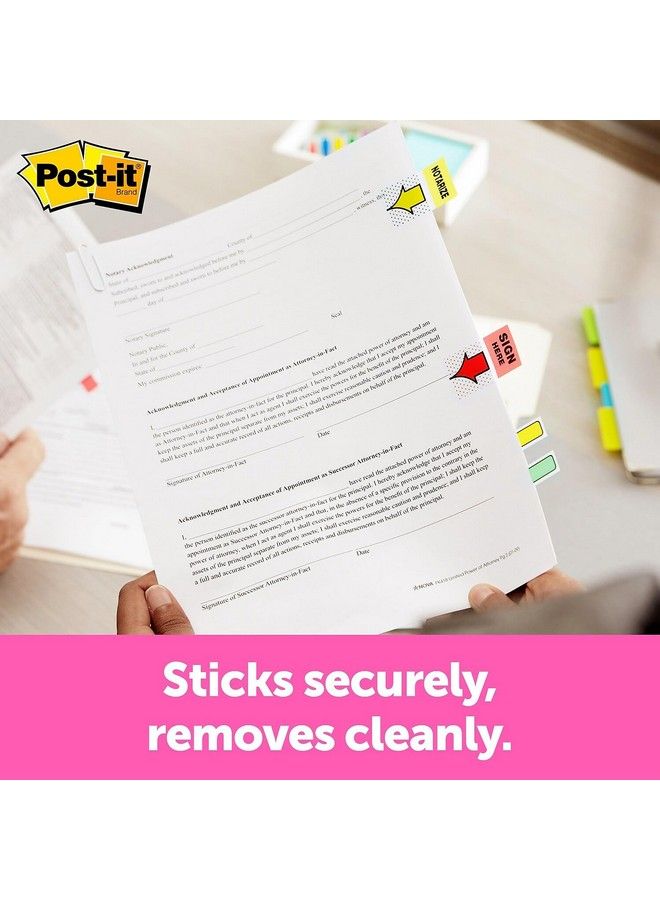 Post-it 680Hvsd Flags W Dispenser Inch Sign Date Inch 1 Inch X1 3 4 Inch 200 Flags Pkgreen - Image 3