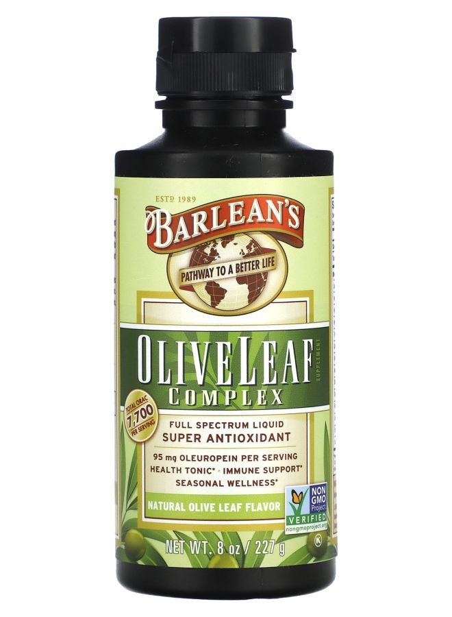BARLEAN'S Olive Leaf Complex Natural Olive Leaf 8 oz (227 g)