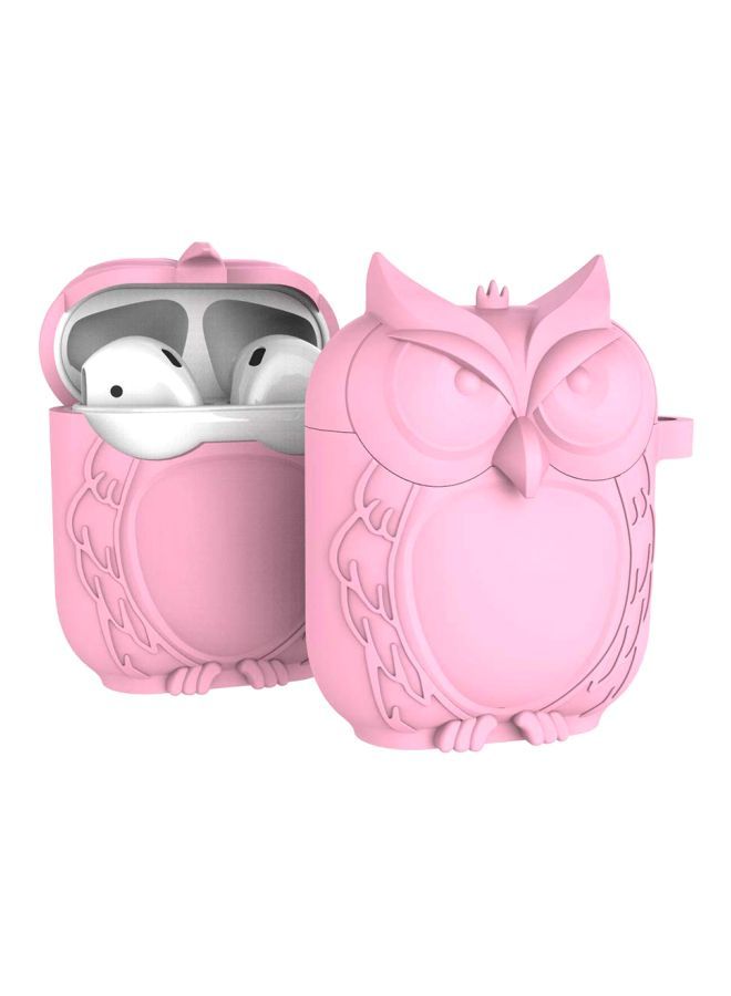 Owl Shape Earphone Case For Apple AirPods Pink