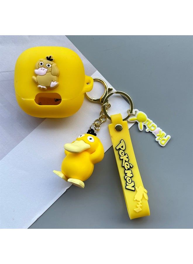 Suitable For Sound Wide Anker Soundcore Liberty4NC Wireless Bluetooth Headset Protective Case Cartoon Soft Case-Color:02+pendant-Model:Soundcore Liberty 4 Pro  - Image 1