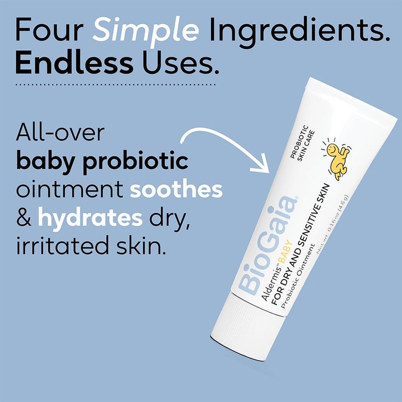 BioGaia Baby Probiotic Ointment | Soothes & Hydrates Dry, Irritated & Sensitive Skin | Use It From Head to Toe | Formulated With Plant-Based Oils & Probiotics | Steroid Free & Microbiome-Friendly - Image 2