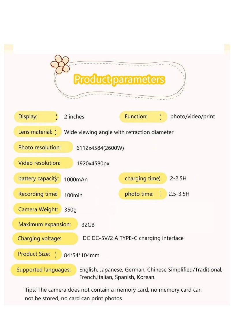 GULFLINK Kids Camera For Girls And Boys Pink - Image 2