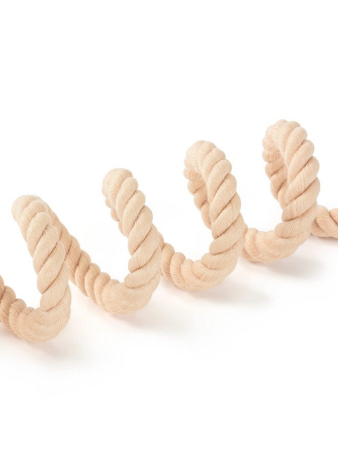 مايل هاي لايف مقود كلاب مايل هاي لايف | مقود كلاب من حبل قطني مضفر مع طرف جلدي للخياطة | مقود كلاب بطول 1.8 متر مع مشبك معدني متين | مقود كلاب زفاف (بني فاتح، 152 سم) - Image 5