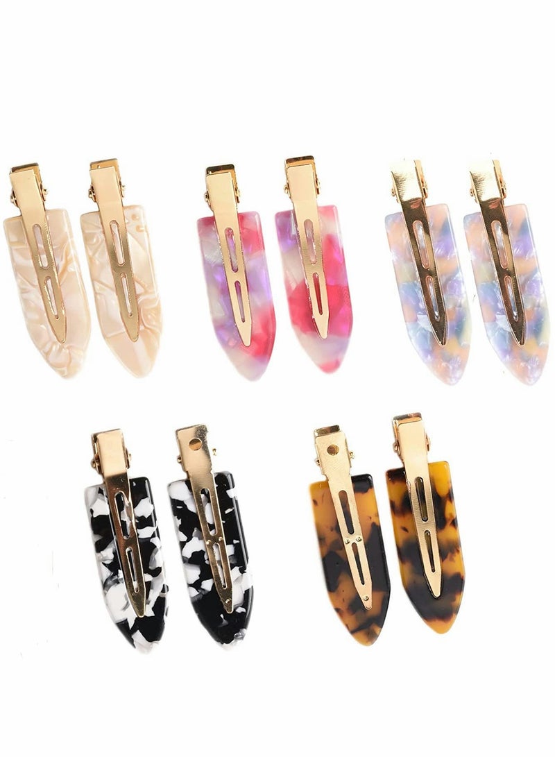 Excefore Hair Clips, 10 Pcs No Bend Hair Clips Flat Clip 5 Style No Crease Hair Clip - Image 1