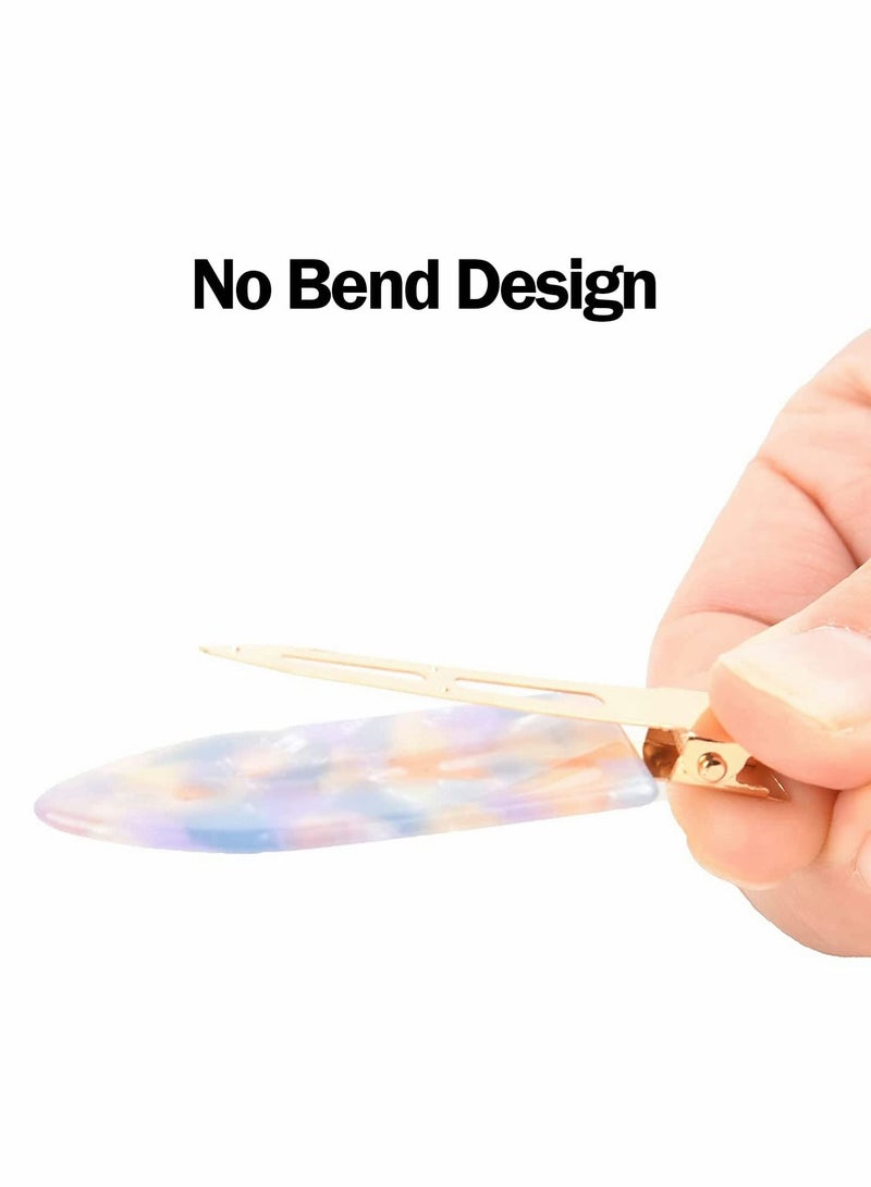 Excefore Hair Clips, 10 Pcs No Bend Hair Clips Flat Clip 5 Style No Crease Hair Clip - Image 4