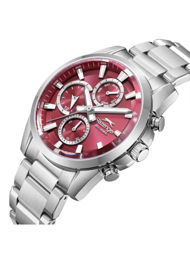 سلازنجر ساعة رجالية معدنية متعددة الوظائف ٤٢ مم