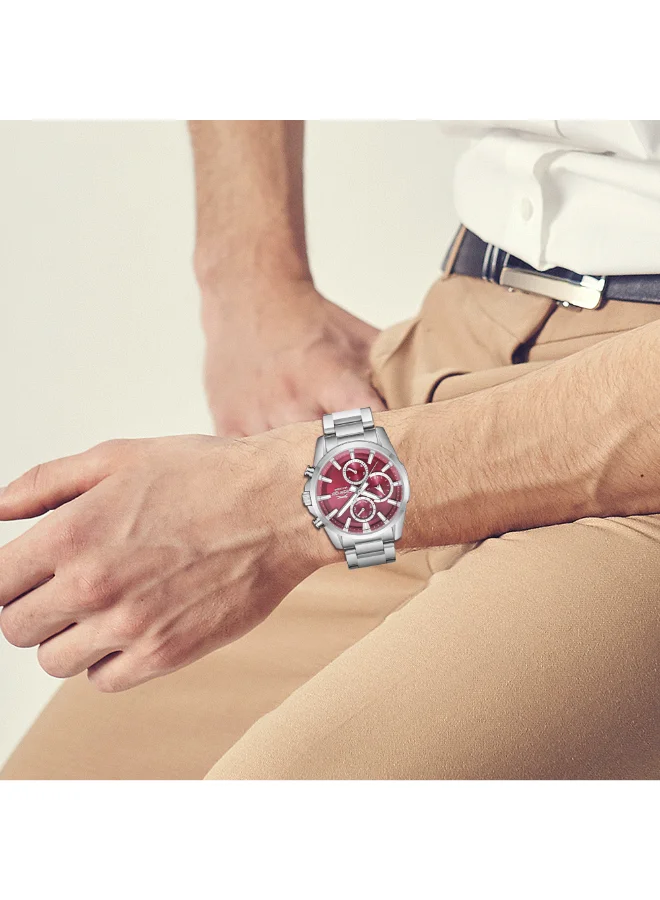 Slazenger red Men's Metal Multifunction Watch SL.9.2522.2.08 - 42 mm for Men | Best Price UAE