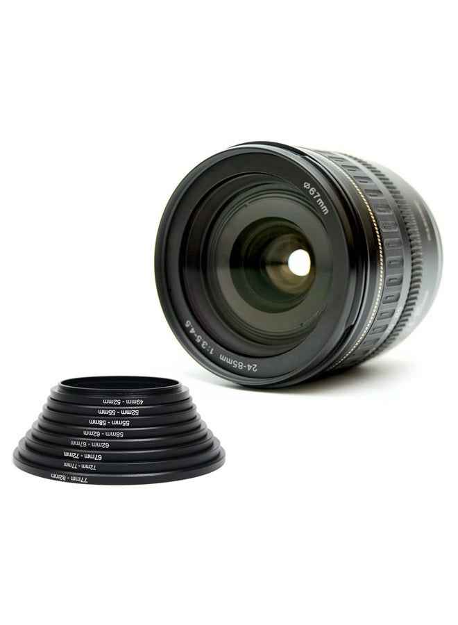 PATIKIL حلقة تصعيد معدنية 40.5 مم - 49 مم، عبوة 2، حلقة محول فلتر عدسة الكاميرا، حلقة محول فلتر من الألمنيوم لعدسات الكاميرا، سوداء - Image 5