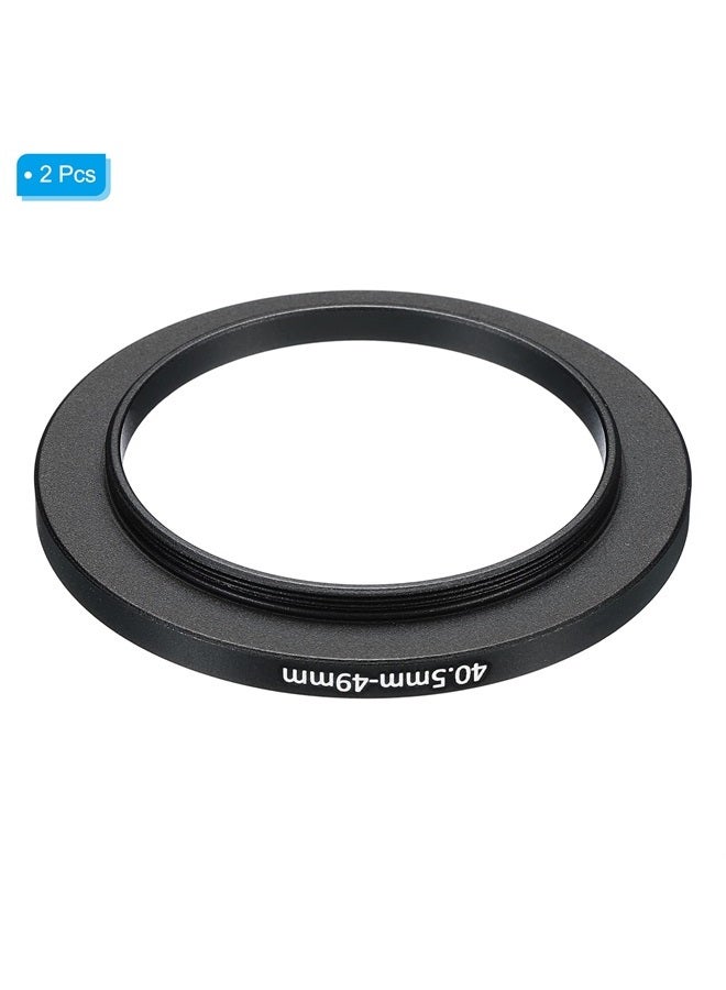 PATIKIL حلقة تصعيد معدنية 40.5 مم - 49 مم، عبوة 2، حلقة محول فلتر عدسة الكاميرا، حلقة محول فلتر من الألمنيوم لعدسات الكاميرا، سوداء - Image 3