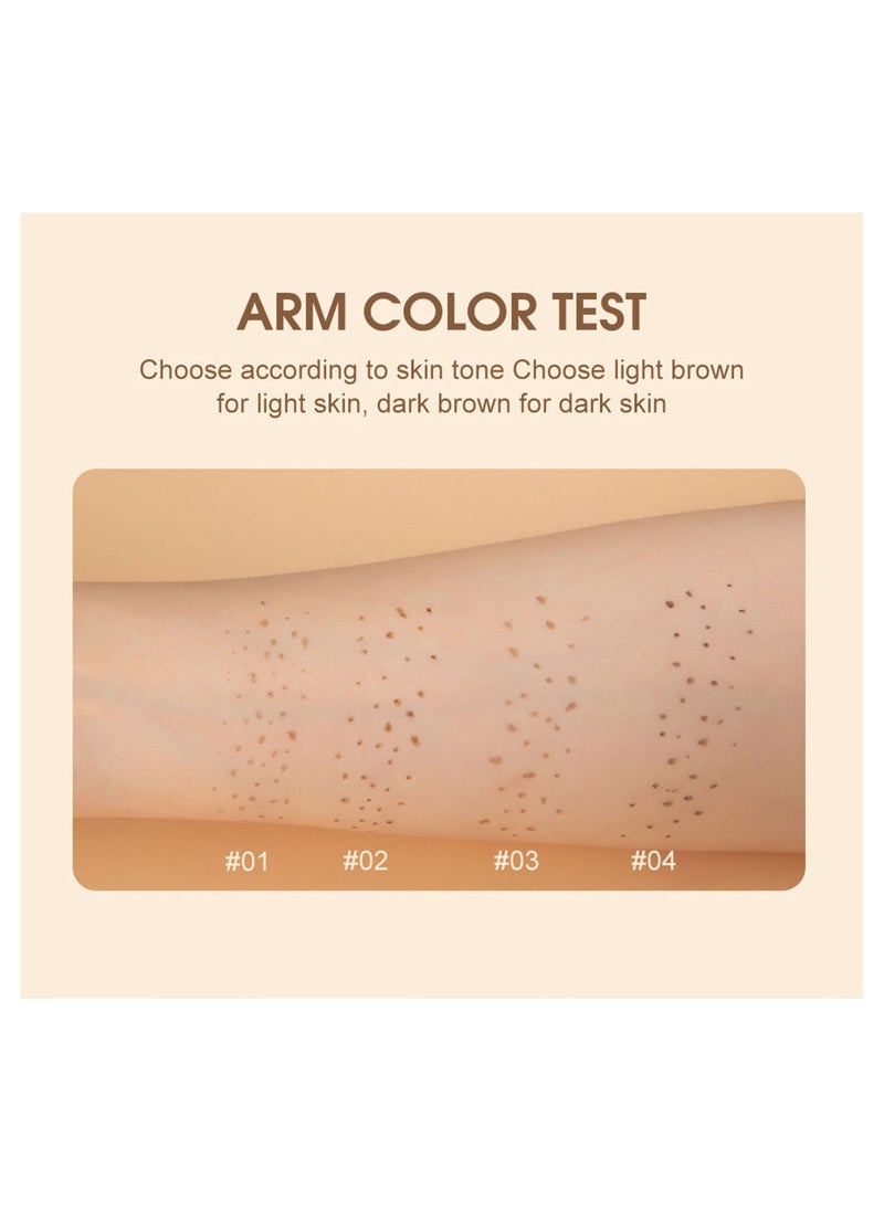 HANDAIYAN Freckle Pen 4 Colors Available, Natural Lifelike Freckle Makeup Pen, Waterproof Long Lasting Quick Dry Natural Makeup (3)