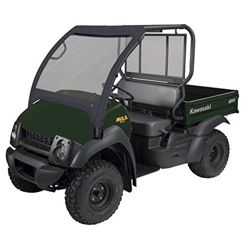 Classic Accessories QuadGear UTV Front Windshield, Fits Kawasaki Mule 600, 610, 610 4x4, 610 4x4 XC (2015 models and older), Black - Image 1