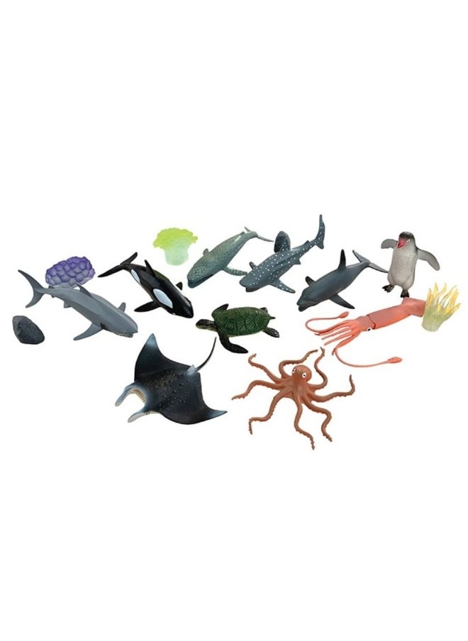 WENNO Wenno Ocean Animals Figures Playset (15 Pieces)  - Image 3
