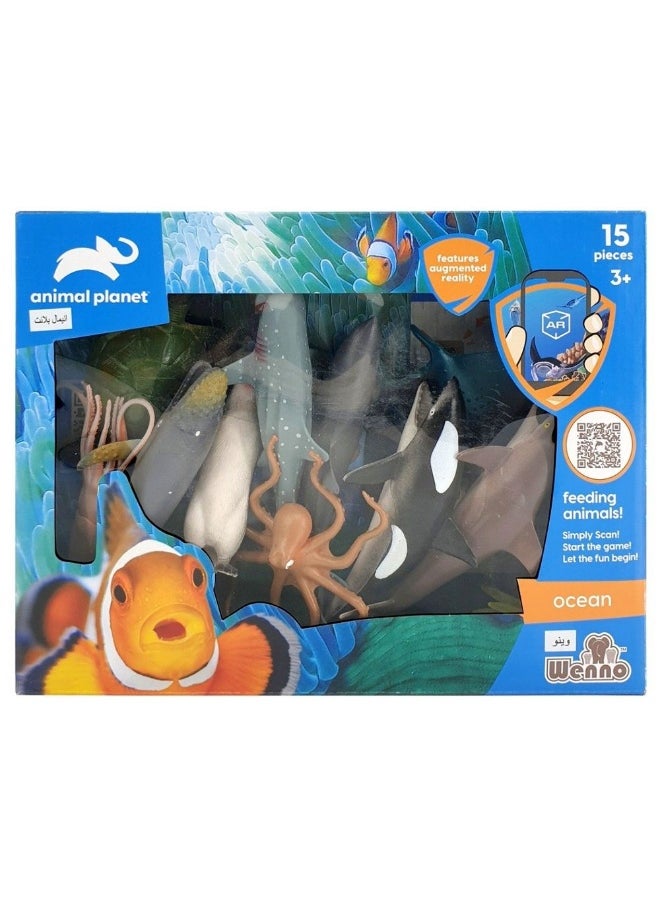 WENNO Wenno Ocean Animals Figures Playset (15 Pieces)  - Image 1