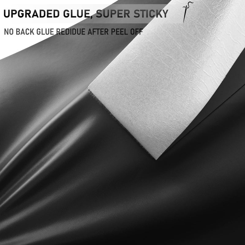 YAFLC Self Adhesive Leather Repair Tape Kit, 4"x 63" Leather Repair Patch for Furniture, Leather Repair Patch for Car seat, Sofas, Couch, Boat Seat Black - Image 2