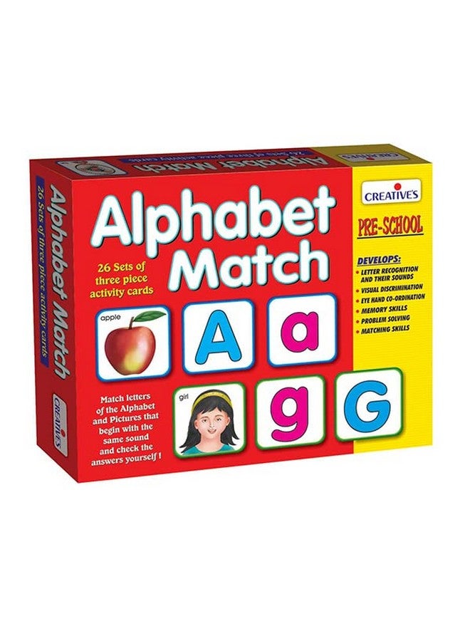 كرييتفز مجموعة مطابقة الحروف الأبجدية والأرقام من Creative | التعليم المبكر | التعرف على الحروف الكبيرة والصغيرة والأرقام من ١ إلى ٢٠ | لعبة تعليمية للأطفال من سن ٣ سنوات فما فوق (مجموعة من قطعتين) - Image 2