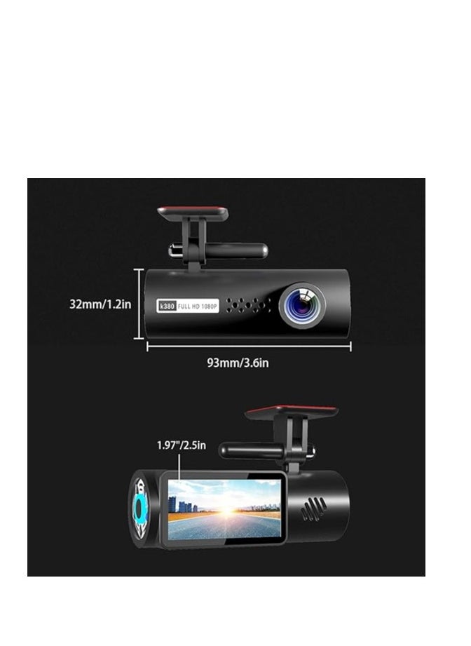 Generic Dual Dash Cam 2K Front + 1080P Rear Driving Recorder – 170° Ultra Wide Angle, WiFi Phone App, G-Sensor, Loop Recording, Motion Detection, Night Vision, Parking Monitor, Seamless HD Recording, Auto On/Off, 5MP Camera, 32GB TF Support  - Image 2